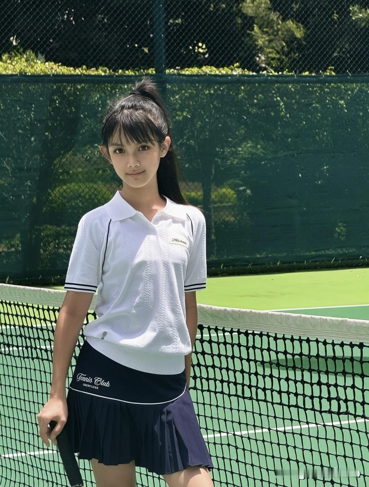 网球少女 运动穿搭