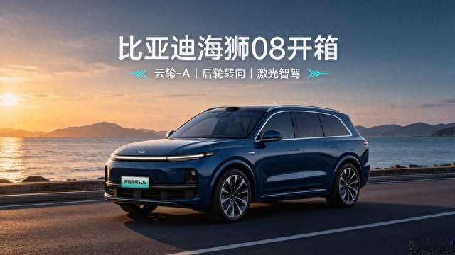 比亚迪海狮08开箱，标配空悬+后轮转向，高端SUV值吗？