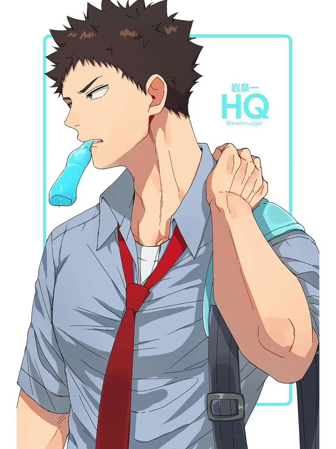 #排球少年#  感受一下衬衫杀伤力[送花花] (x:kwonrugger) ​​