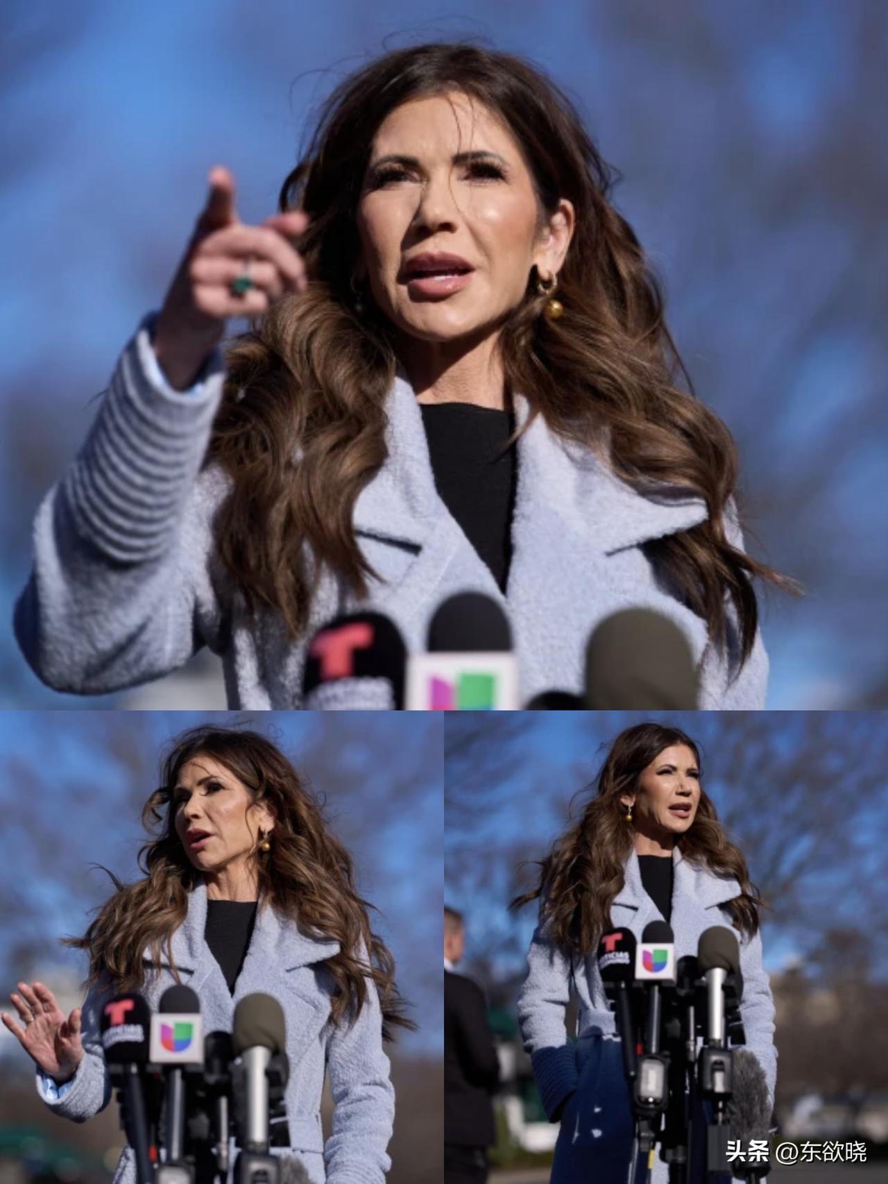 1月15日在华盛顿，国土安全部长克丽丝蒂·诺姆说，美国军队在加勒比海劫持了第6艘