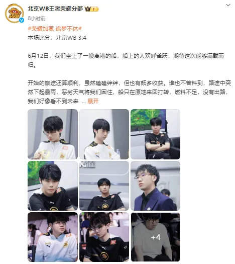 #王者荣耀# #2024KPL夏季赛季后赛# #暖阳说等待我们重新启程#WB长文