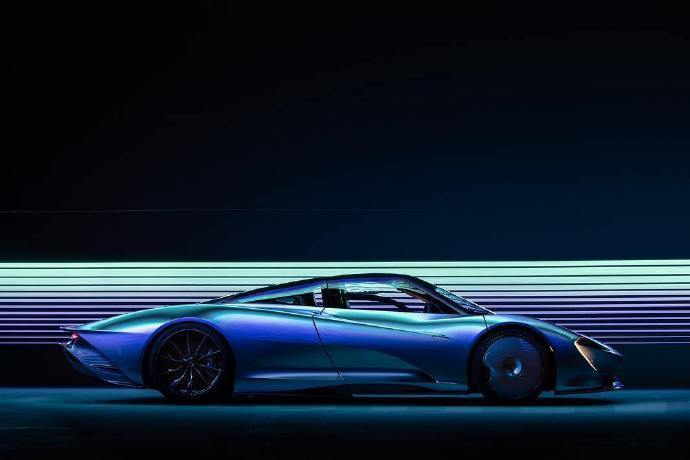科幻场景中的迈凯伦McLaren Speedtail，3.8L V8终极大魔王！
