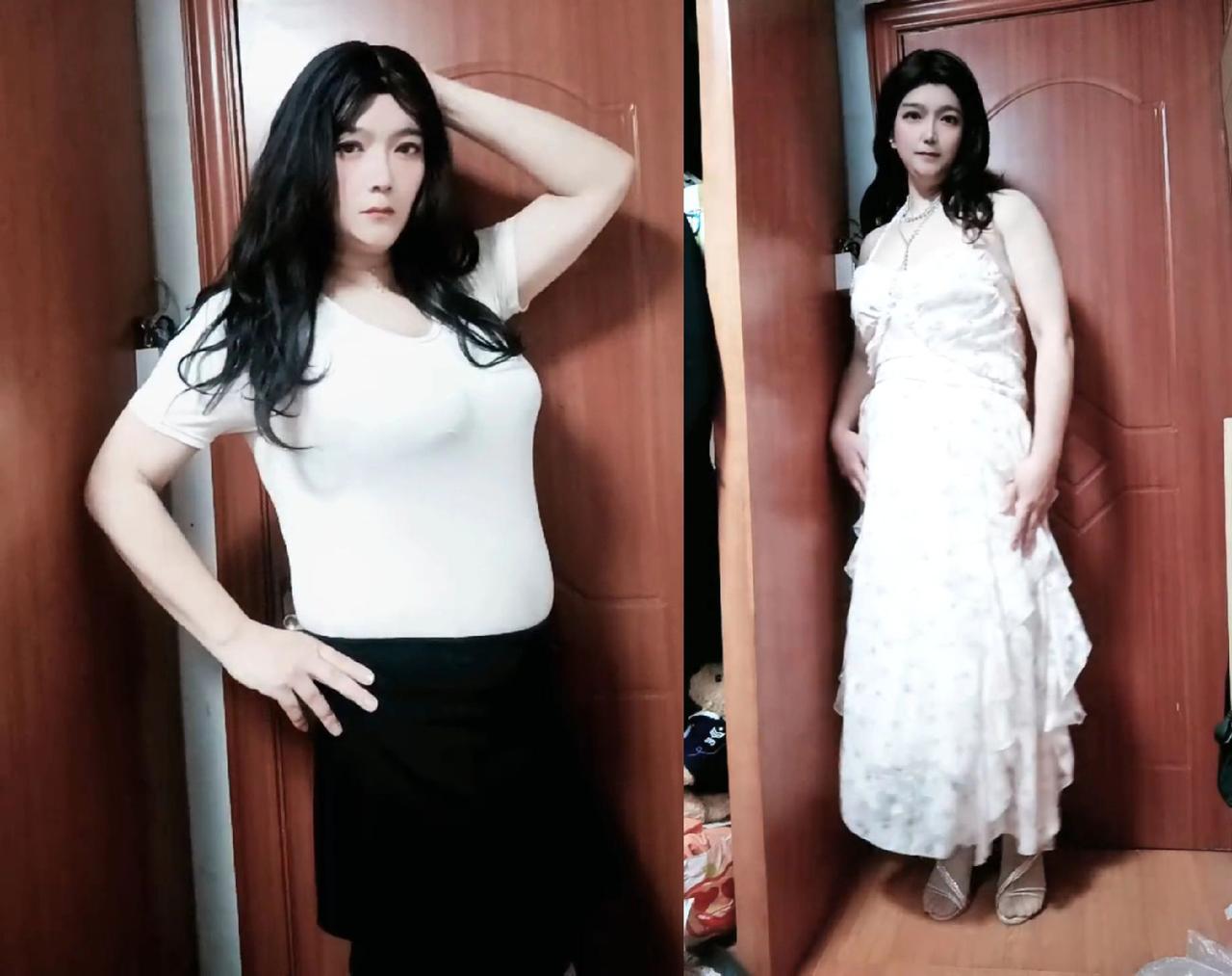 我的减肥前后对比，不仅好看也温柔了许多！男扮女装对比 减肥