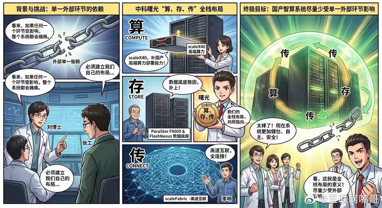 现在谈AI算力，不能只谈技术，也要谈产业安全。外部环境变化已经很清楚：限制不再只