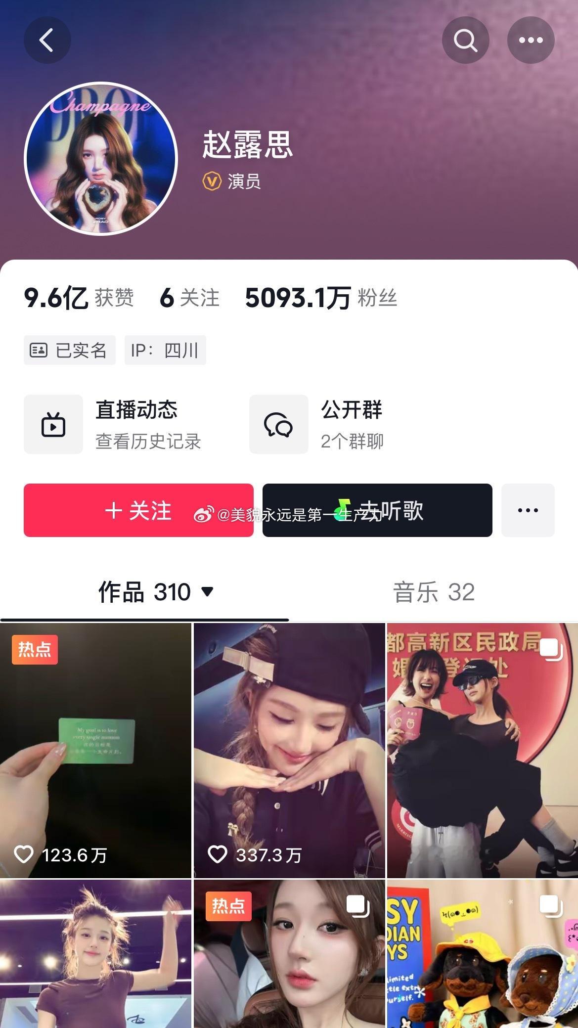 赵露思 王鹤棣抖音极致反差