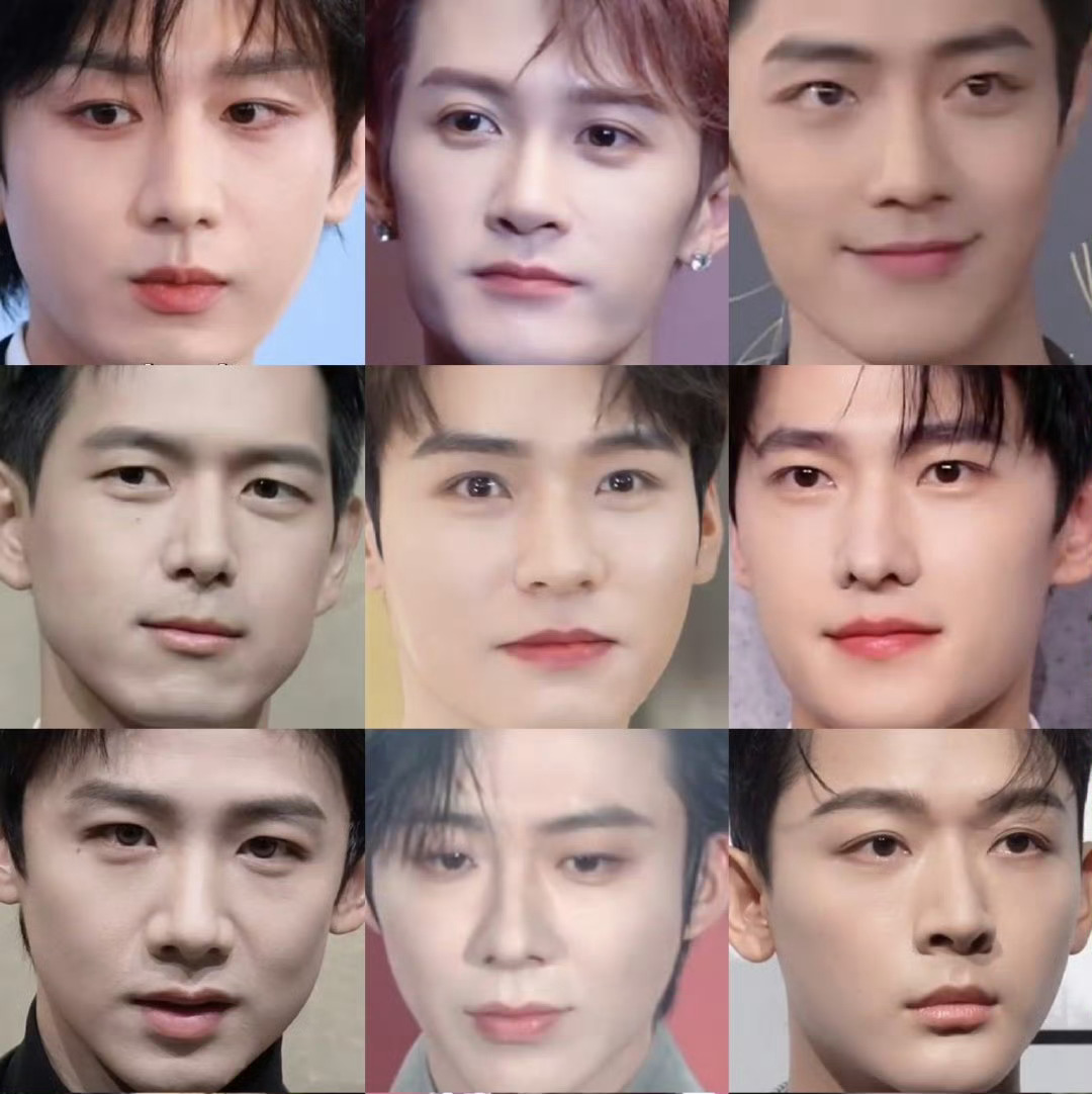 tg. 同一个摄影师镜头下的男流量五官生图🈶，来浅评一下内娱男流量五官大赏