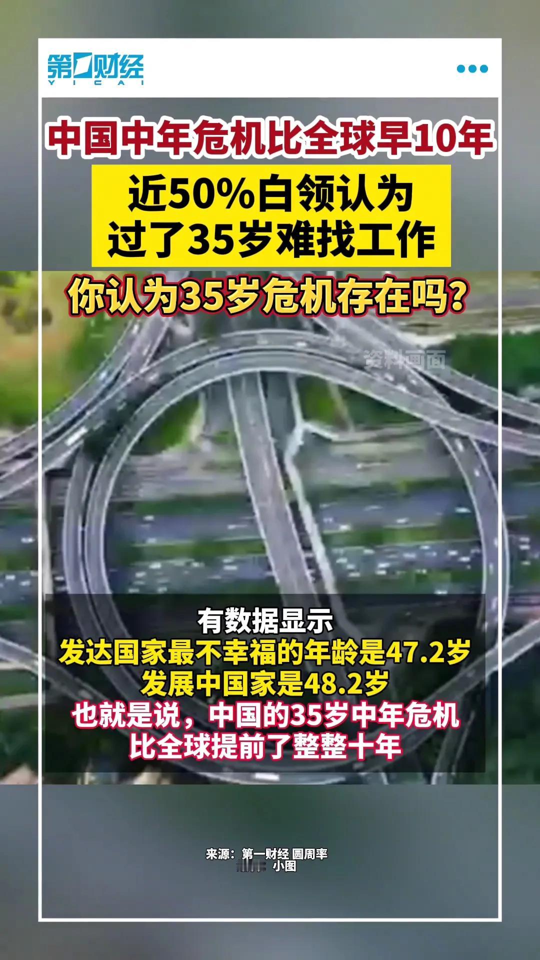 比发达国家提前10年！关于中年危机，又有新说法了，原来咱们的中年危机，竟然比发达