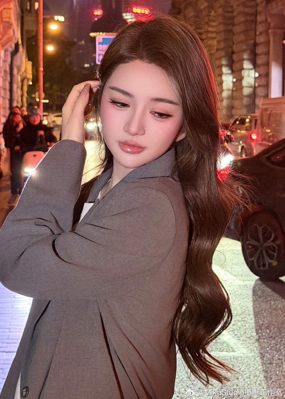 上海氛围感夜景拍照🧚♀️上海大上海记录生活少女写真mikastudio