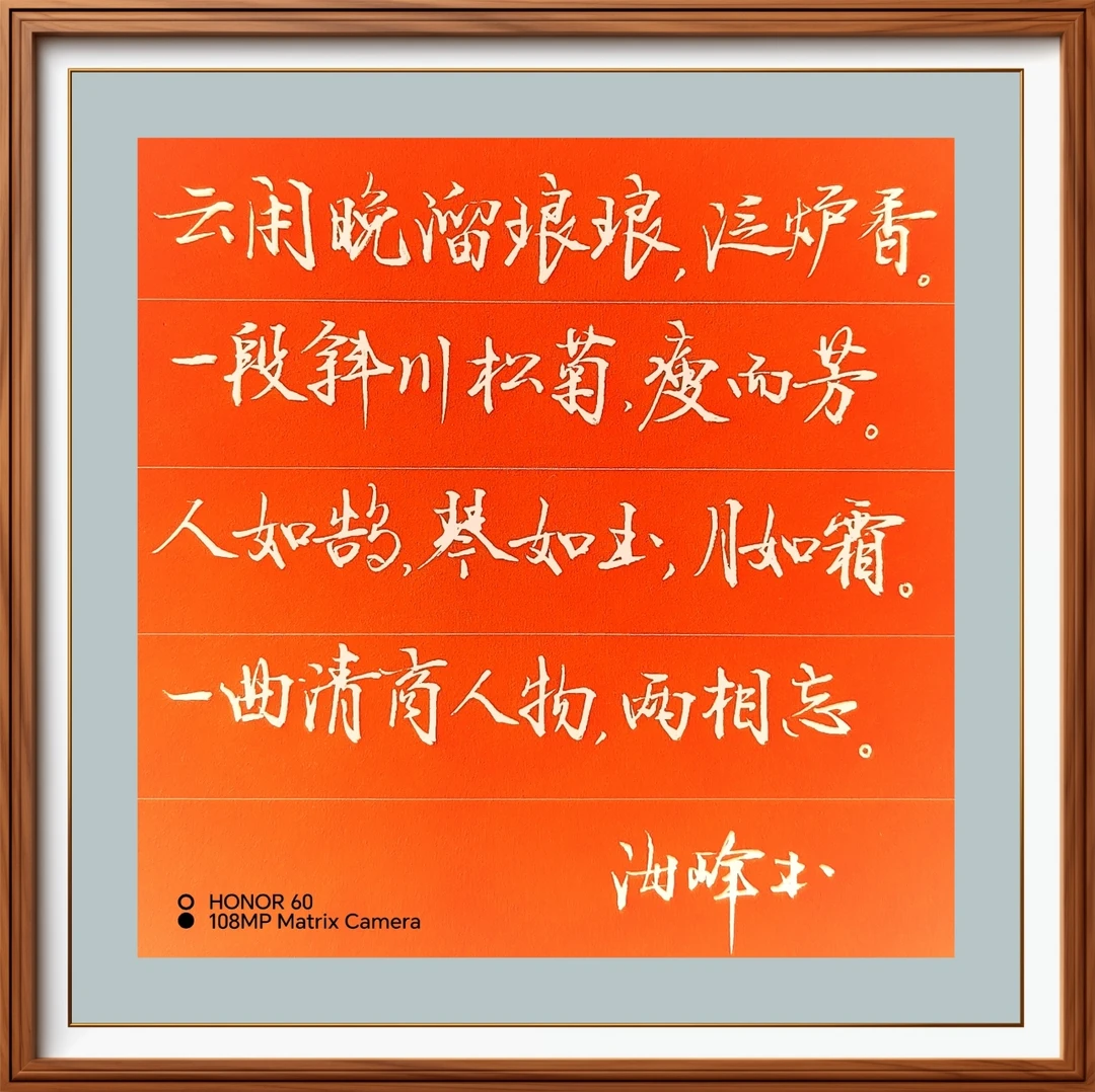 硬笔舞动之美 硬笔行书
