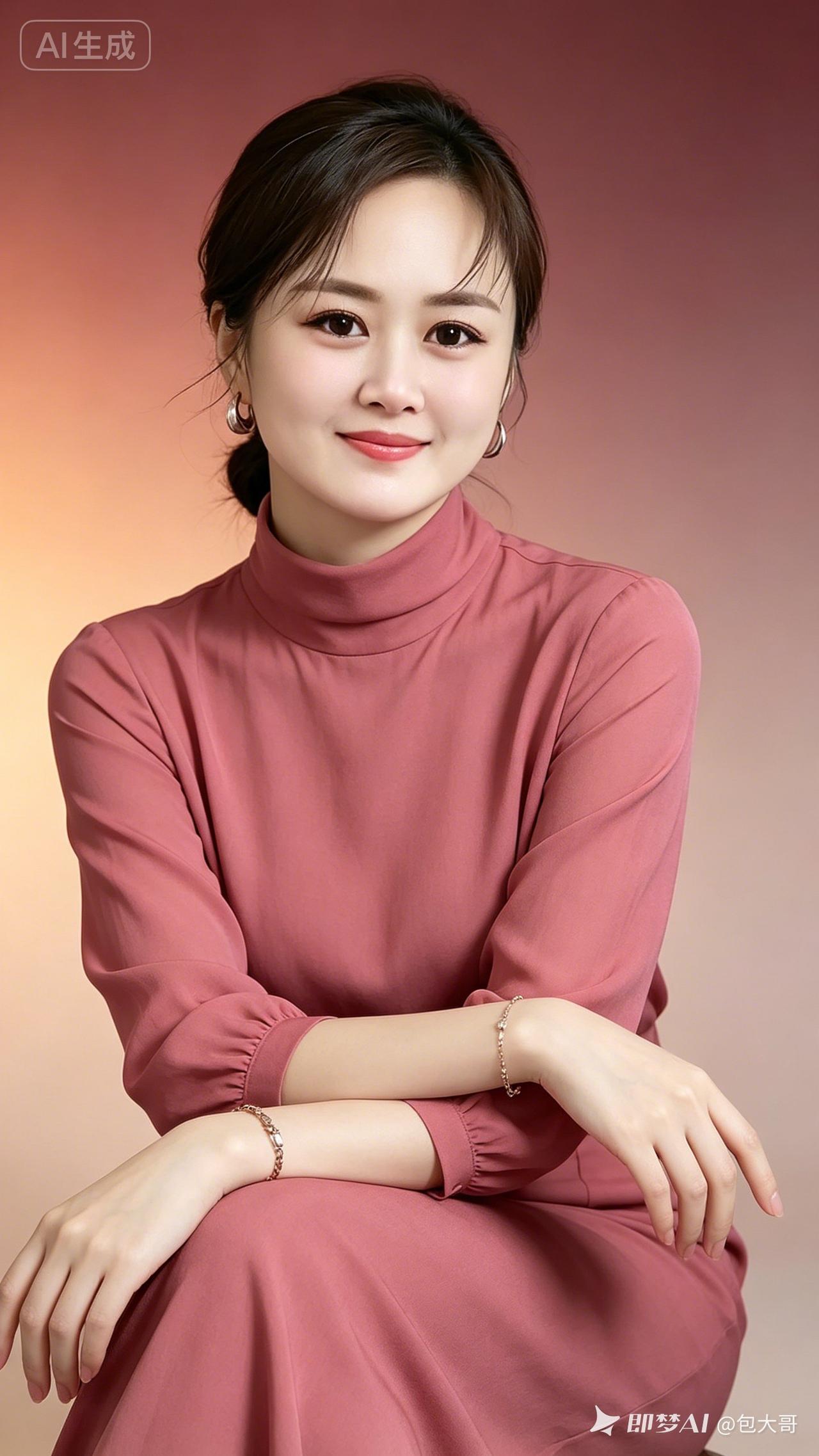 潜力作者
温婉佳人
一袭粉裳气质柔，眉眼含欢静无愁。
青丝轻绾藏温婉，银饰镶边衬