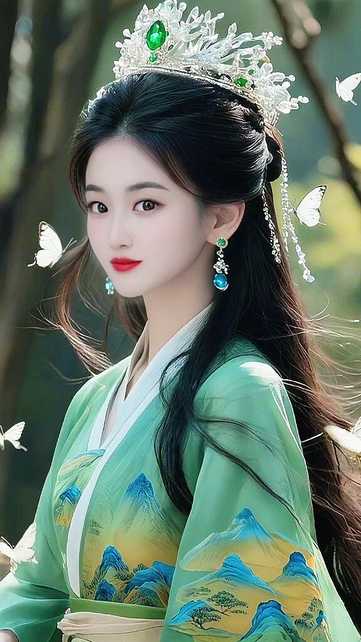汉服美学 国风仙韵入人心 蝴蝶汉服妆造 古风妆容有多美 古风悦己