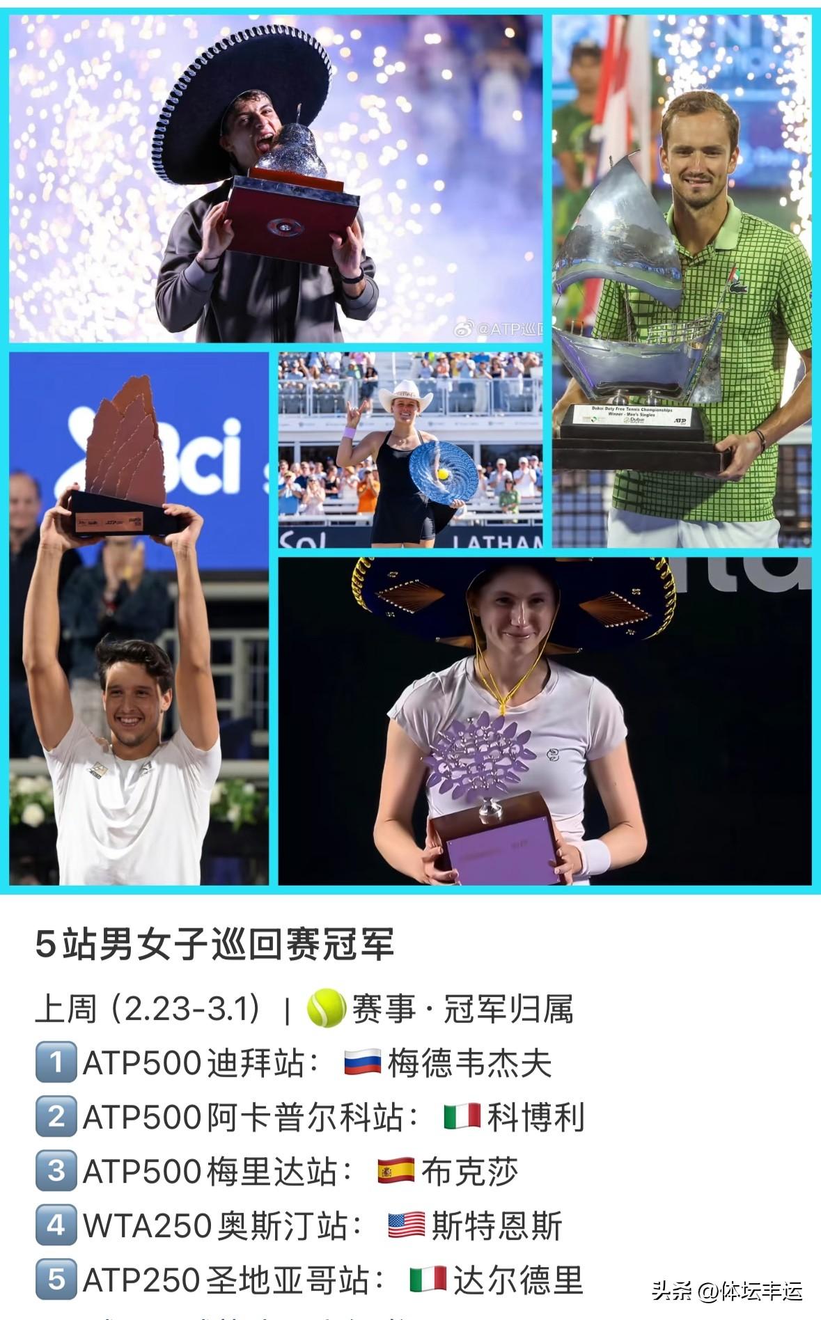 ✅快讯， ATP250圣地亚哥网球公开赛男子单打决赛，2号种子意大利达尔德里76
