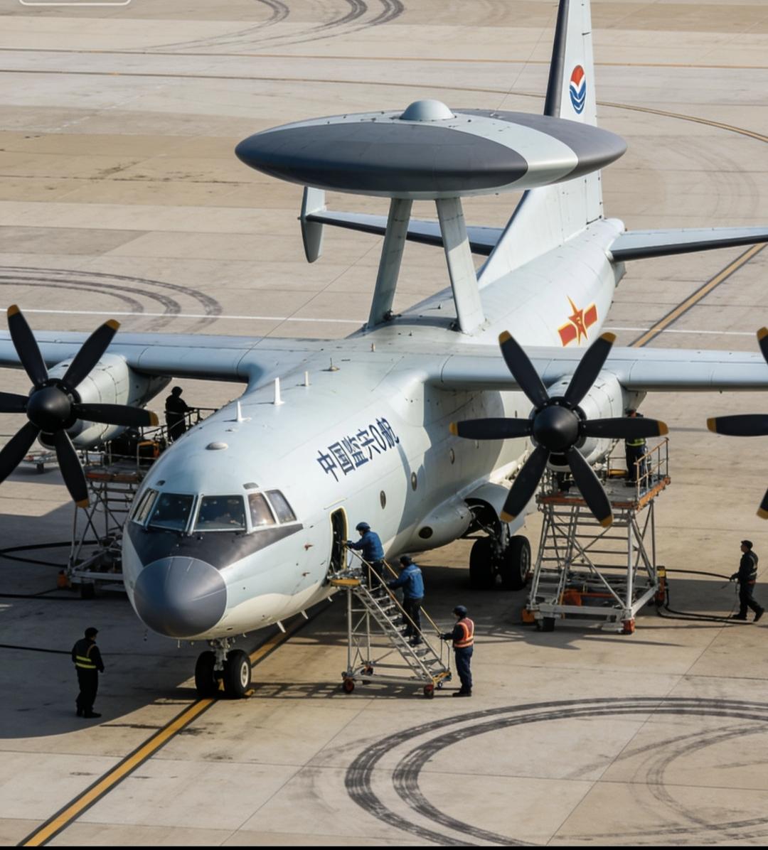 海上天眼  kj600固定翼预警机

空警六百啸长空，航母编队耳目聪。
氮化镓雷