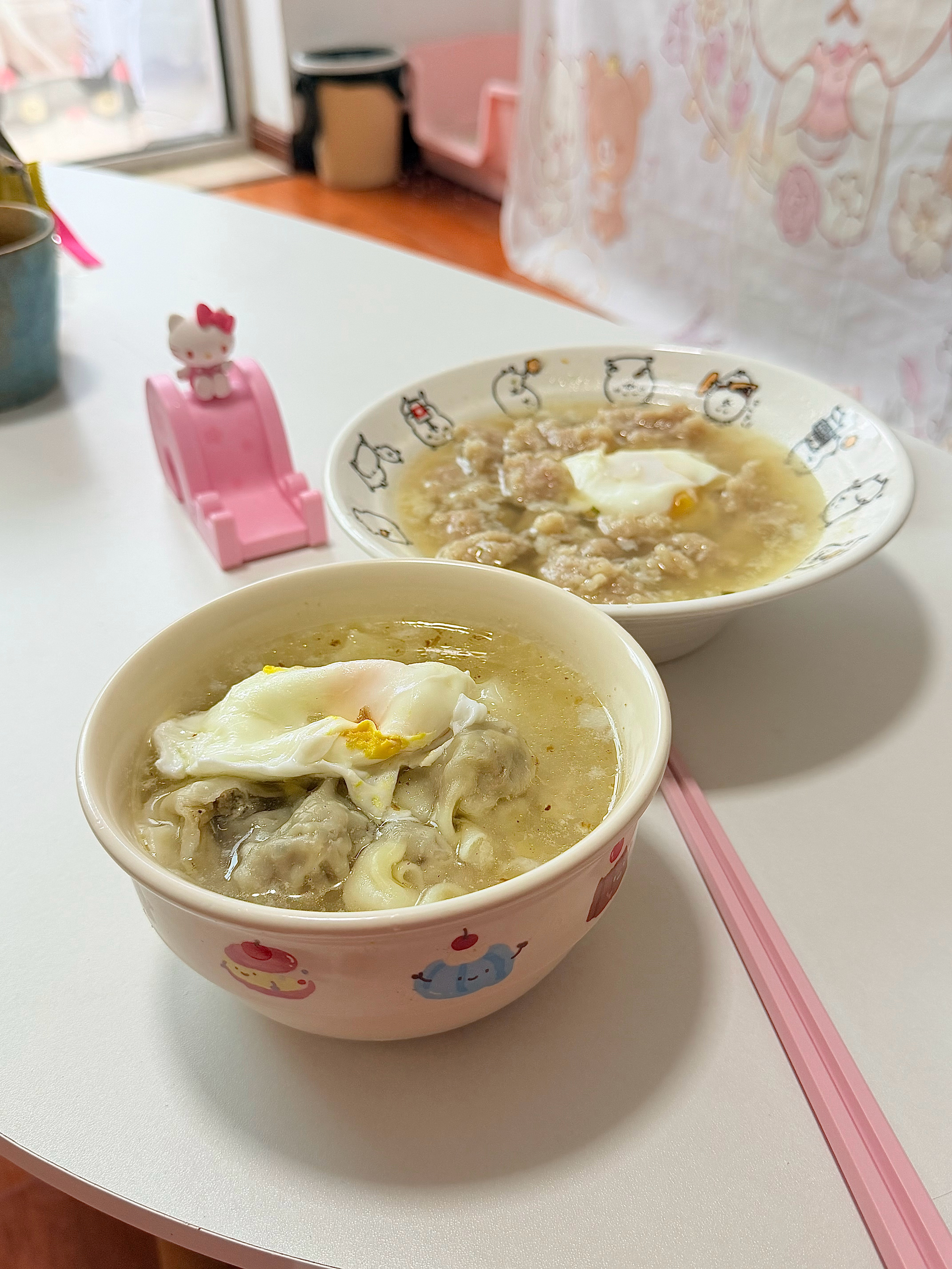 青岛正在下雨☔️今天吃了两顿饭 香香滴！想你们！！！！