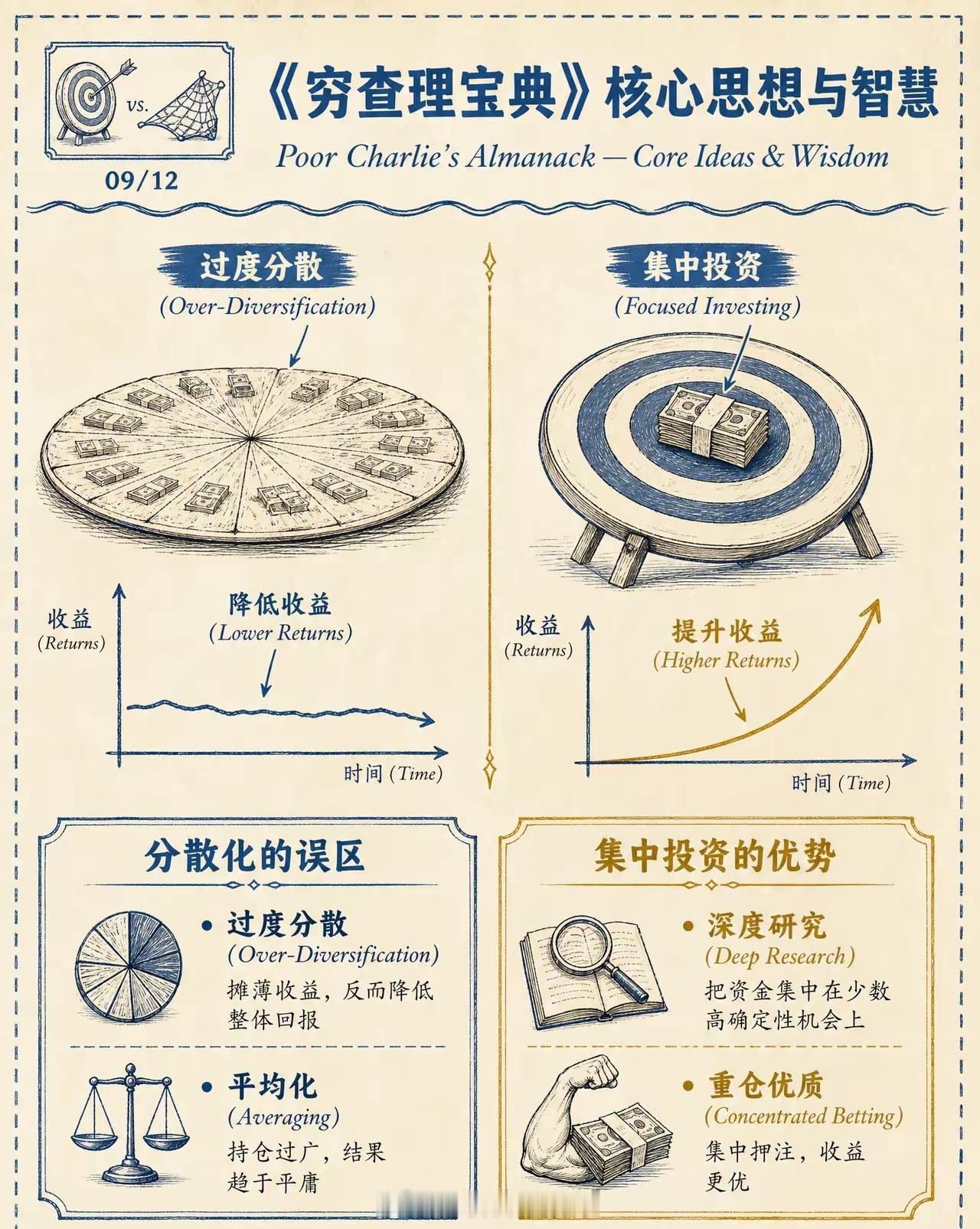 投资总是亏损？芒格只用3招，教你变聪明、会赚钱、少犯错！投——等机会、重仓、长期
