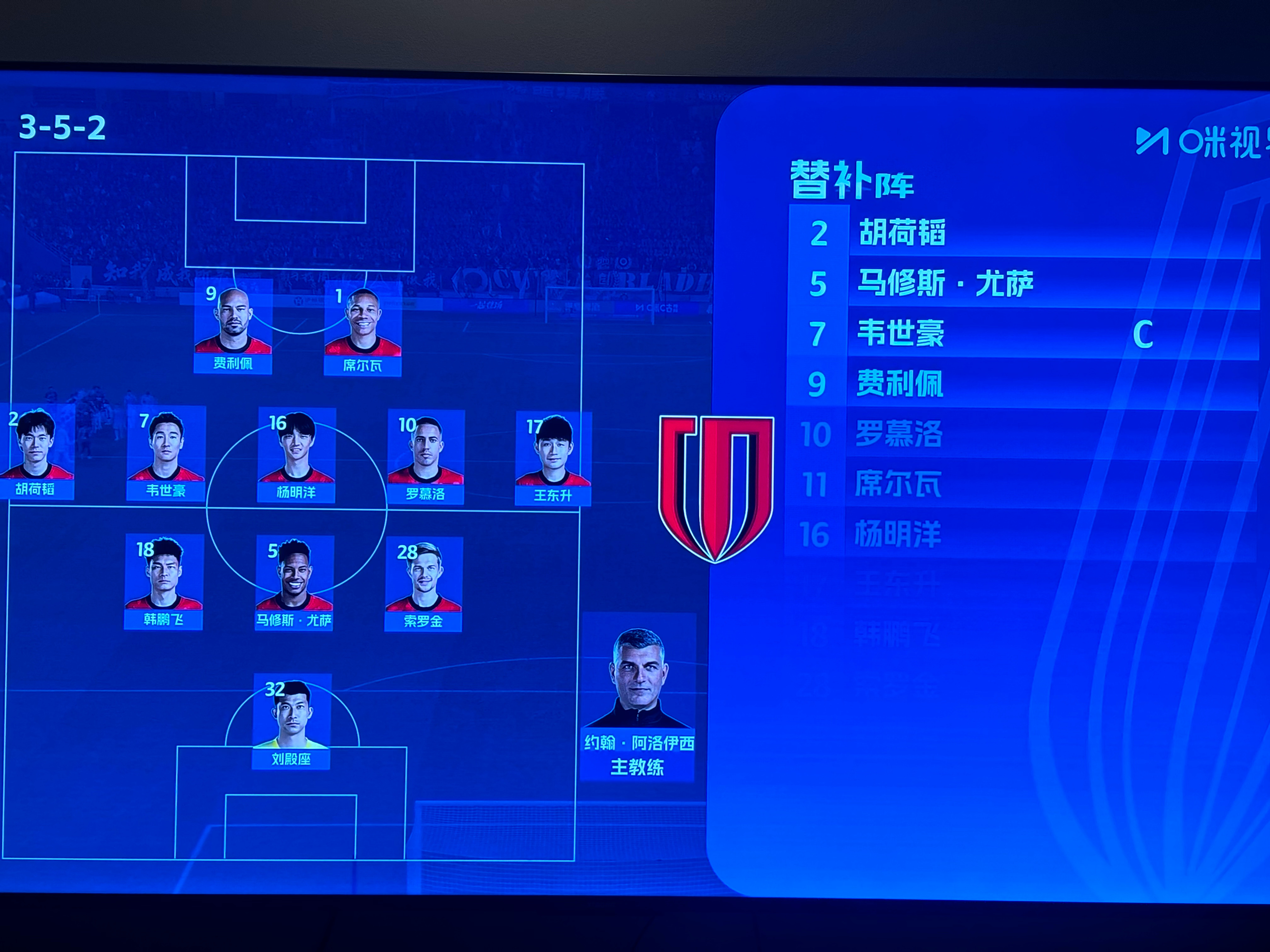 看看茹萨⚽️成都蓉城vs深圳新鹏城