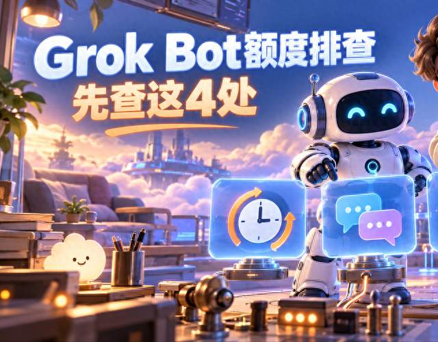 Grok Bot额度掉得太快？先检查这4个地方