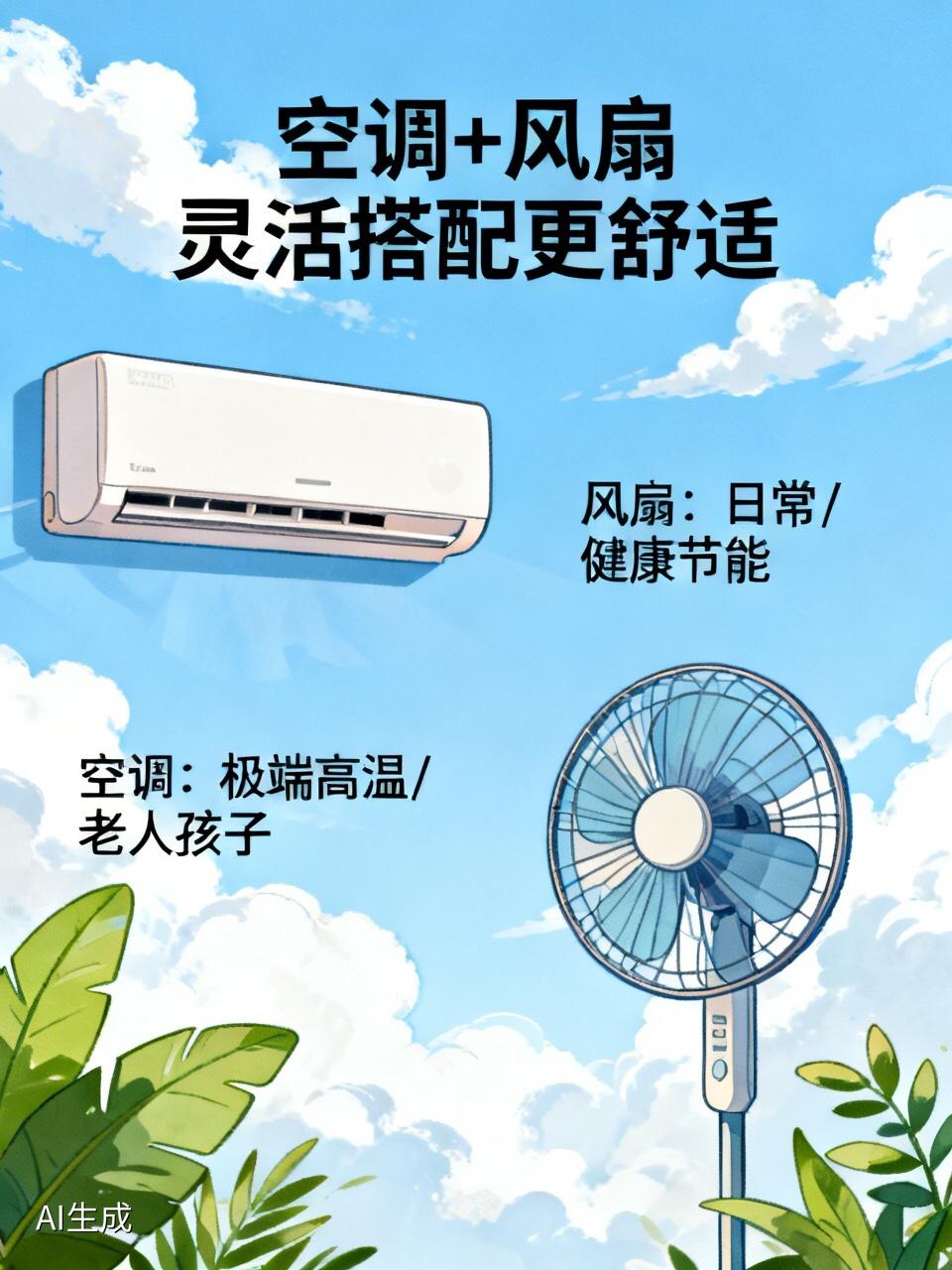 结合此前多次聊到的夏季降温相关背景，夏天开空调和吹风扇各有优势，没有绝对的“谁更
