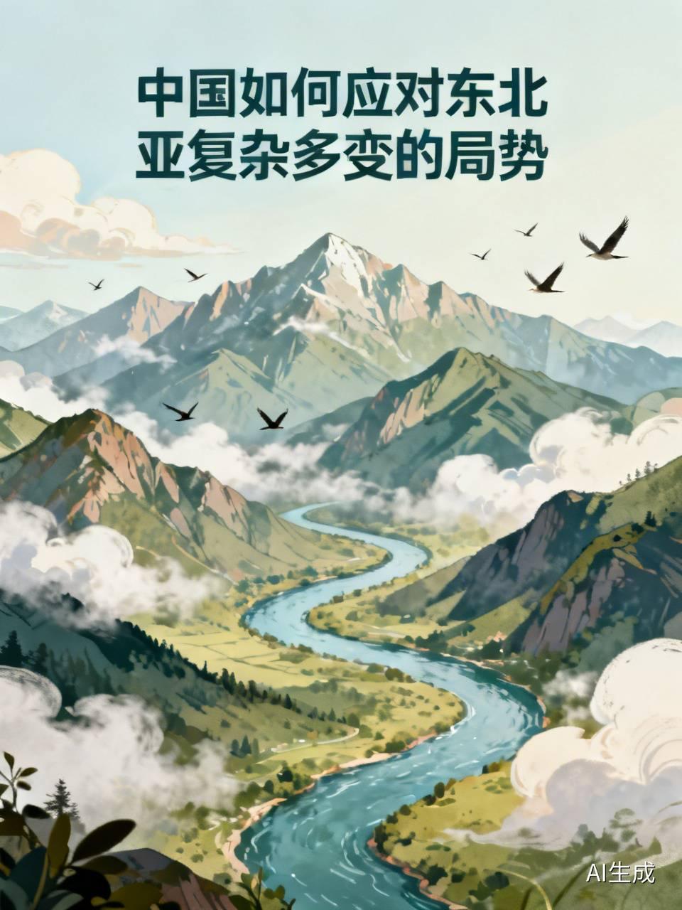 东北亚局势错综复杂、变幻莫测，中国需从多方面着手应对。
外交上，积极推动多边对话