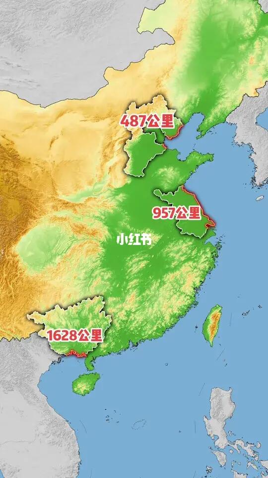 广西的海岸线长度比江苏+河北的海岸线还长