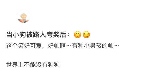 小狗被人夸奖后露出了笑容#我的春日狂欢日记# ​​​