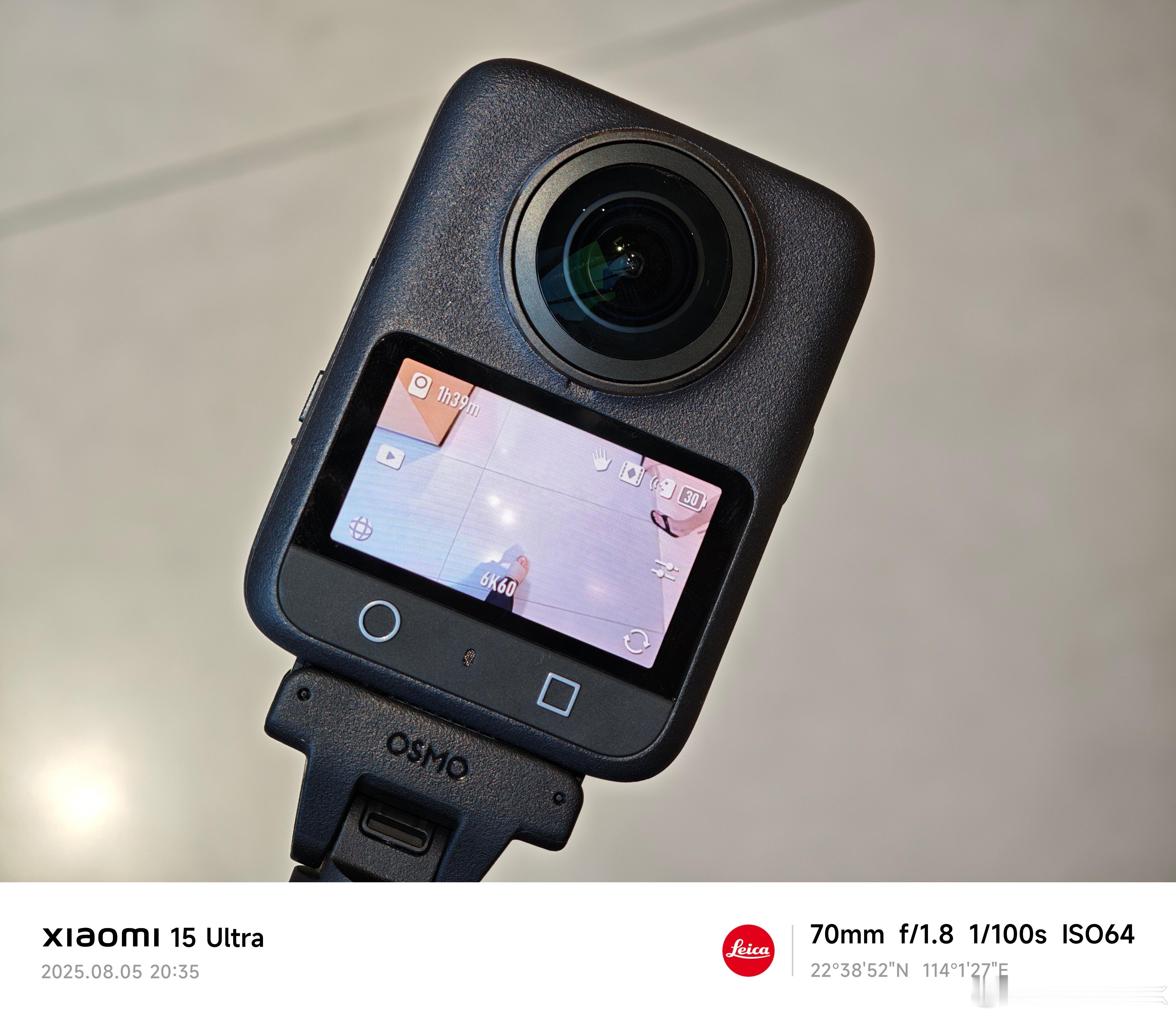 路过大疆，来看了下大疆Osmo 360，我还是更喜欢Pocket 3，感觉我还是