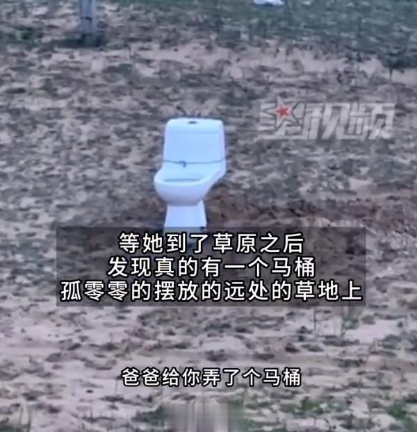 #公公贴心给儿媳在草原修了一个马桶# 以为是暖心新闻，结果是……[笑cry] ​