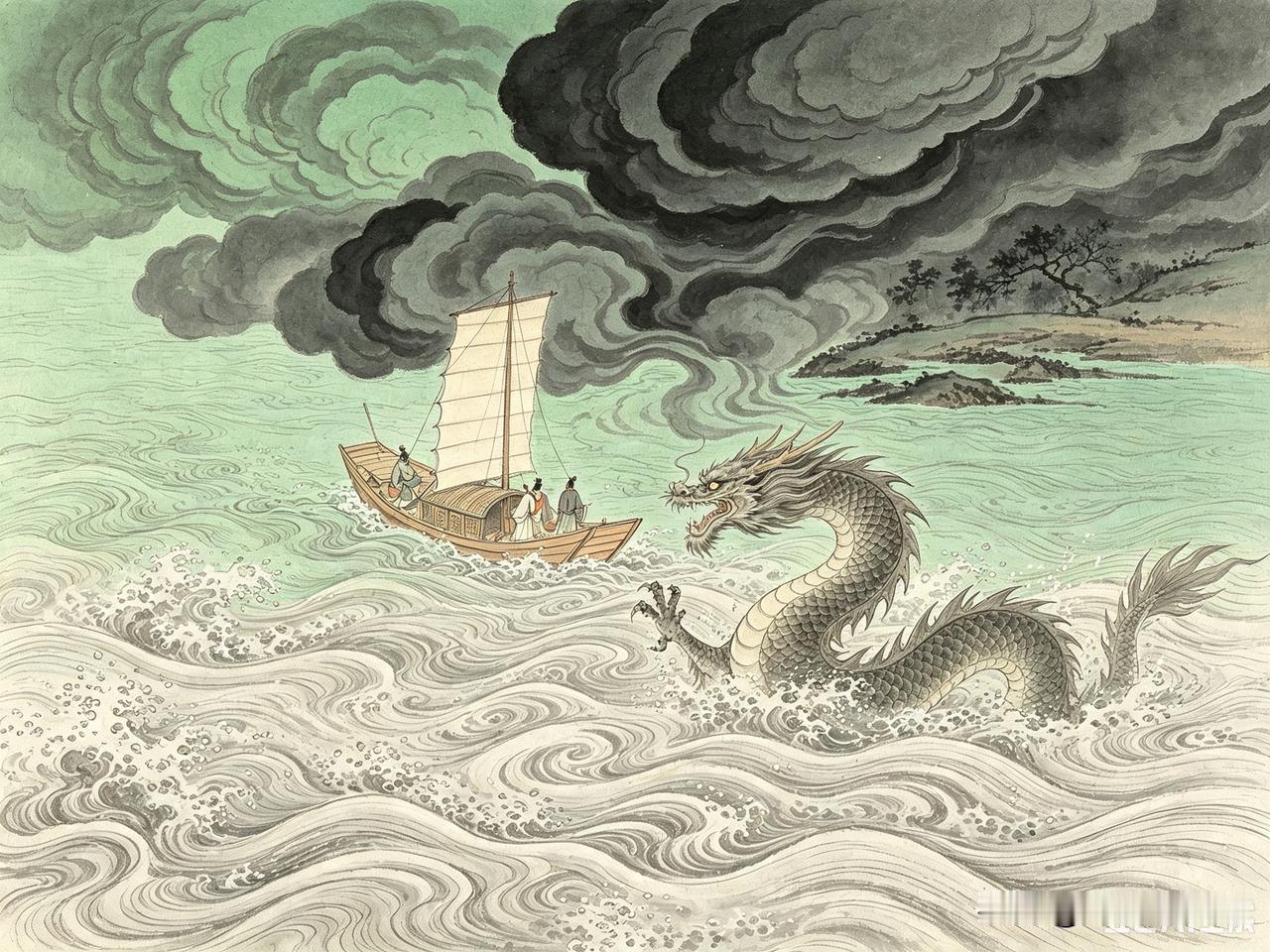 唐永泰年间，高昱雇了一条小船沿江而下。船夫姓陈，五十出头，在这条江上撑了三十年的
