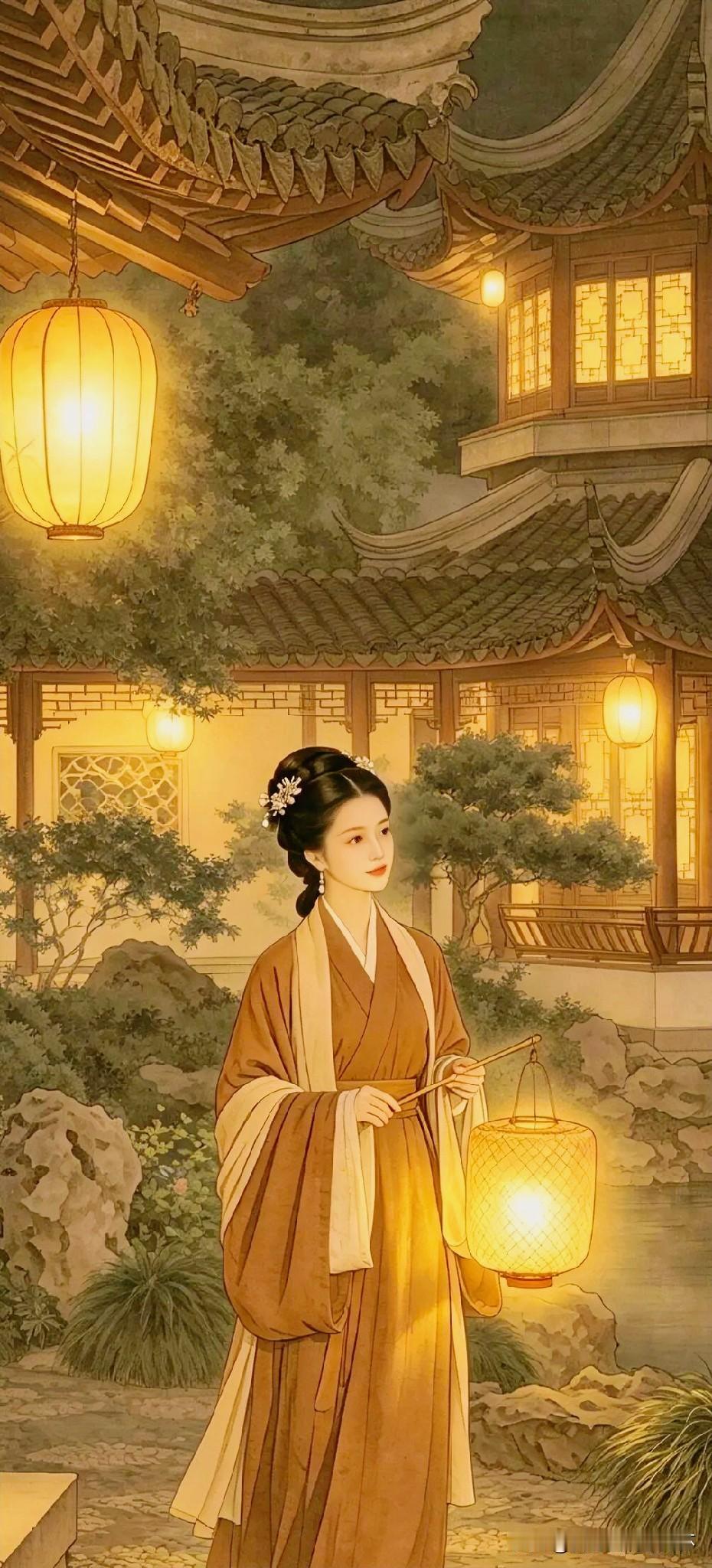 上联：风过幽园灯影乱
下联：有请雅士[玫瑰][玫瑰][玫瑰]