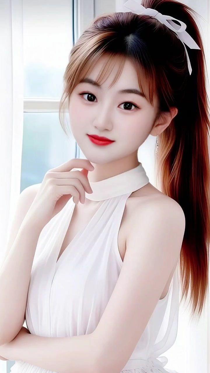 清纯甜美 甜美女孩 天生丽质 温柔风 马尾辫