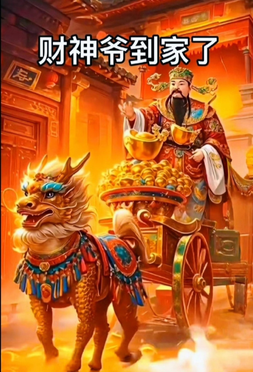 财神今夜会上门送财，一定记得要接……… ​​​