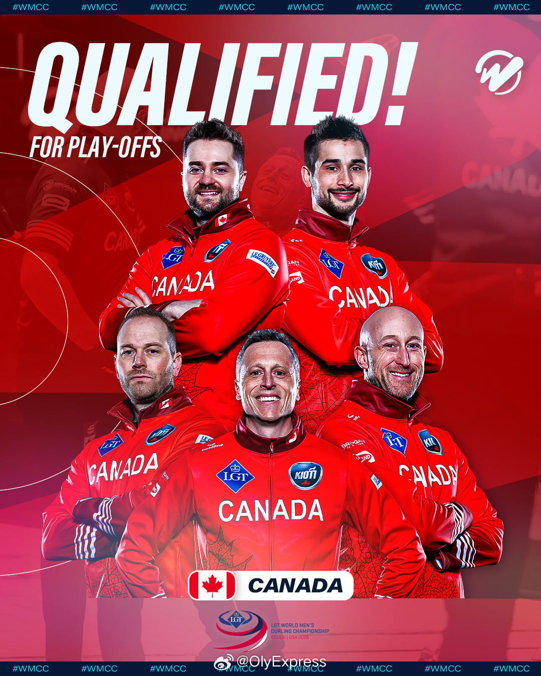 2026男子冰壶世锦赛 在北京时间4月2日凌晨的这一轮比赛之后，6支出线球队已经