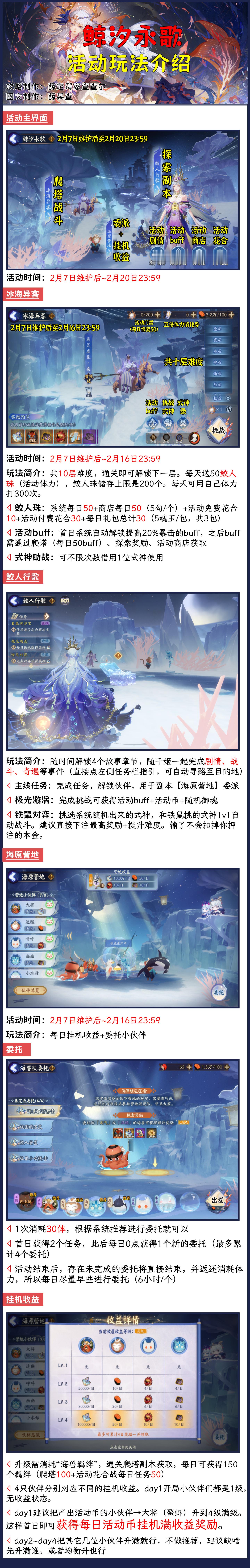 #阴阳师手游[超话]##超话创作官##游点热闹# 【鲸汐永歌】春节活动，玩法+开