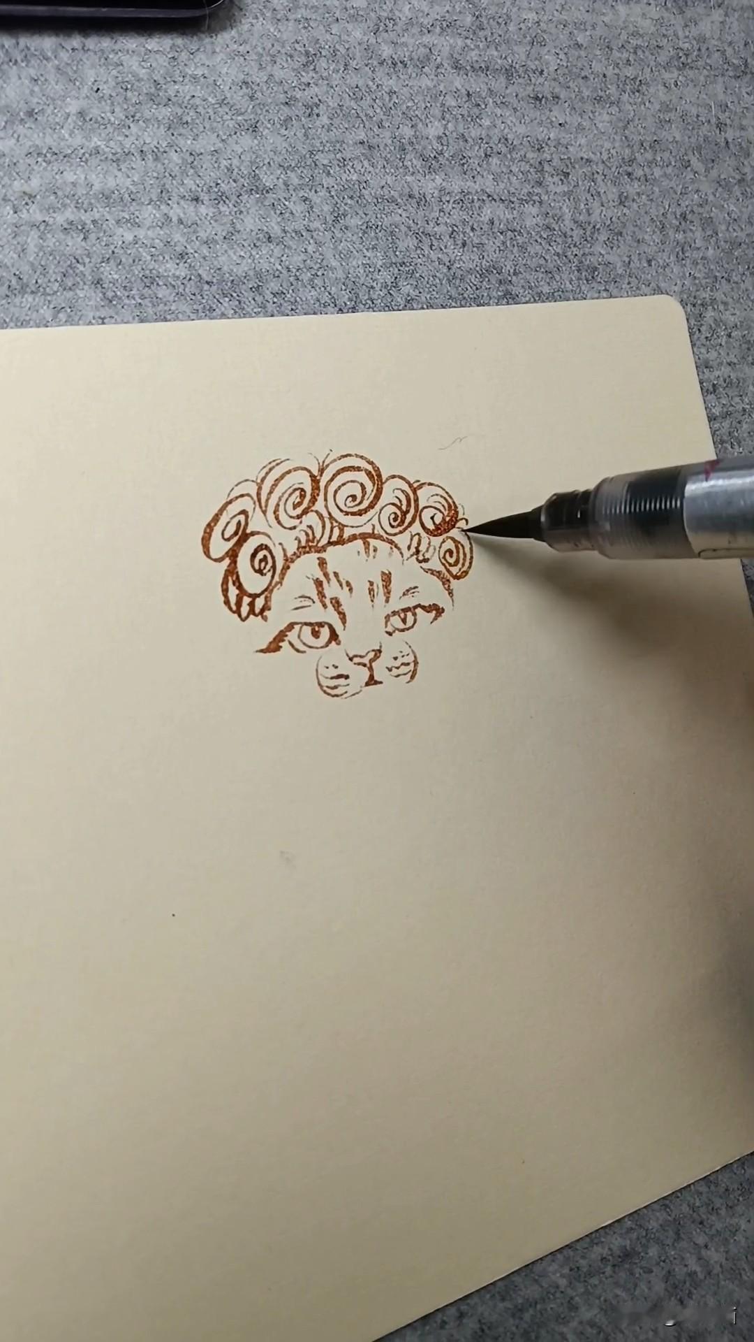 生活不易多坎坷，橘猫卖艺讨生活 🐱🎶
橘猫 猫奴日常打望 
随手画