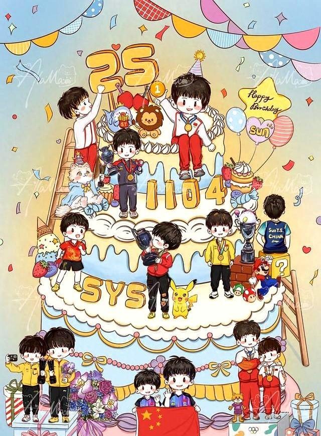 孙颖莎生日那天，没吃上妈妈做的面。
她在训练馆里，手茧磨破了又长，高低肩歪着练