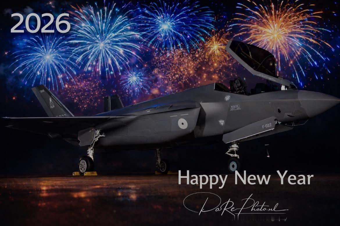 今日肥电今日战隼 晚安 新年快乐荷兰空军（RNLAF）第322中队F35A美国太