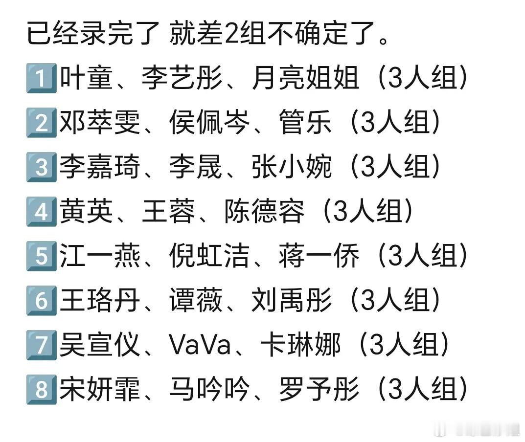 笑晕 网传浪姐6一公分组里吴宣仪、VAVA、卡琳娜一组，这下唱跳 rap 篮球集