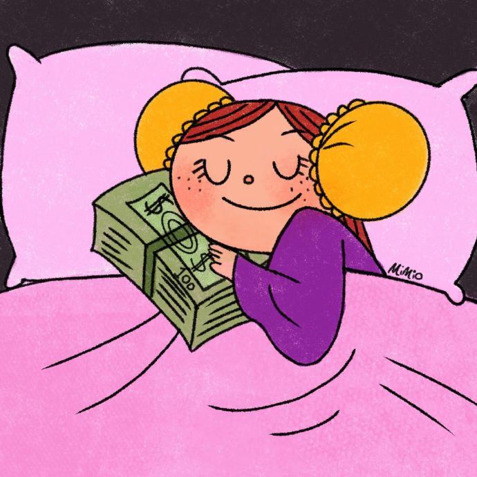 你会越来越有钱 越老越幸福的 