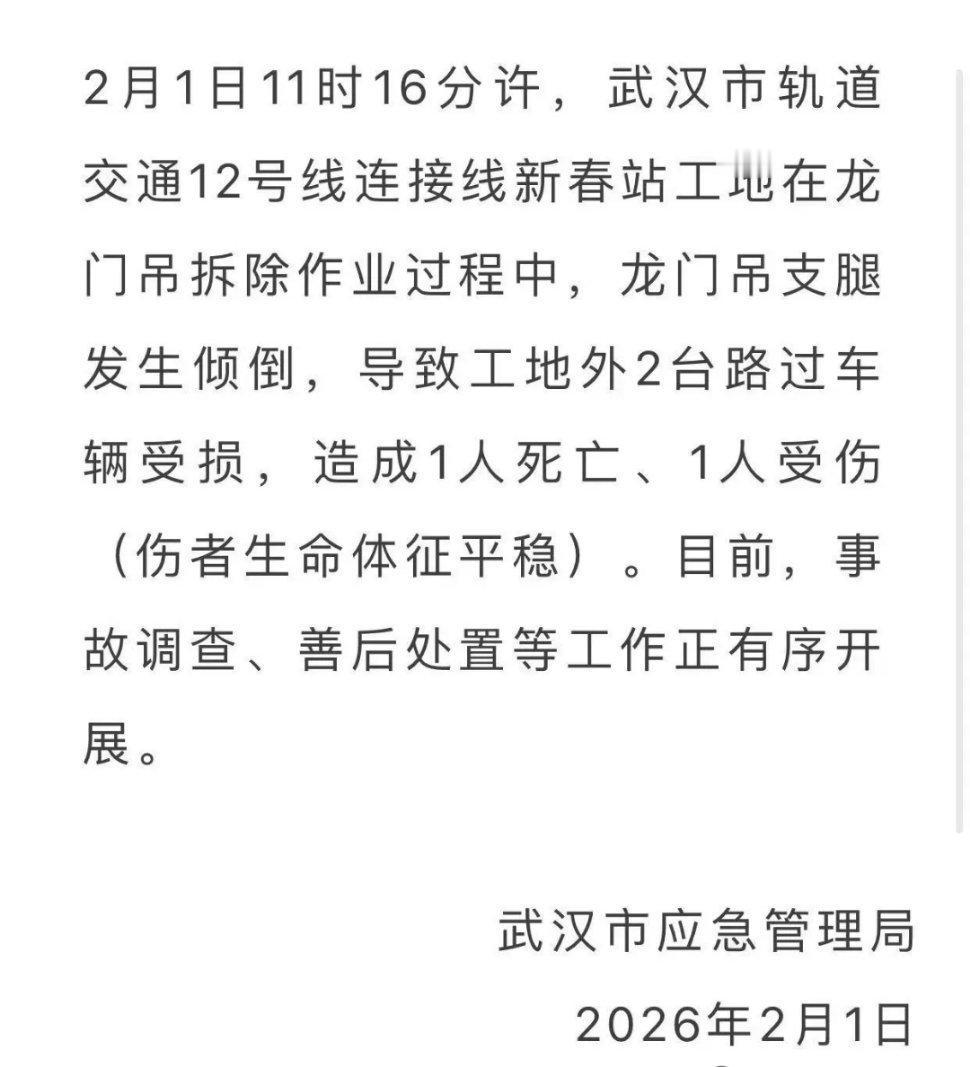 武汉市应急管理局通报