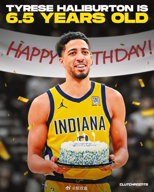 哈利伯顿是2000年的闰日出生，到目前只过了6个生日，NBA历史上还有三个闰日生