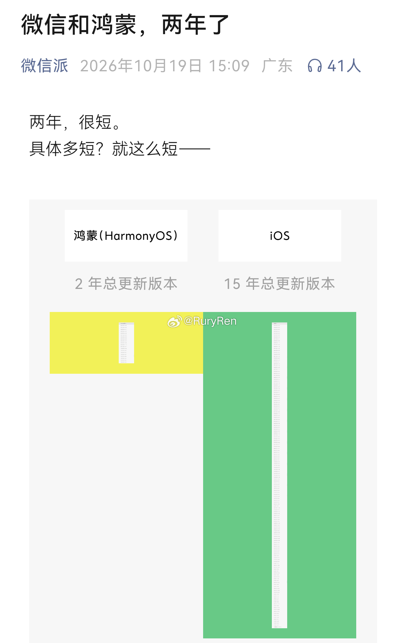 微信和鸿蒙，两年了。2024 年至今，微信从 0 把鸿蒙版更新到了 8.0 系列