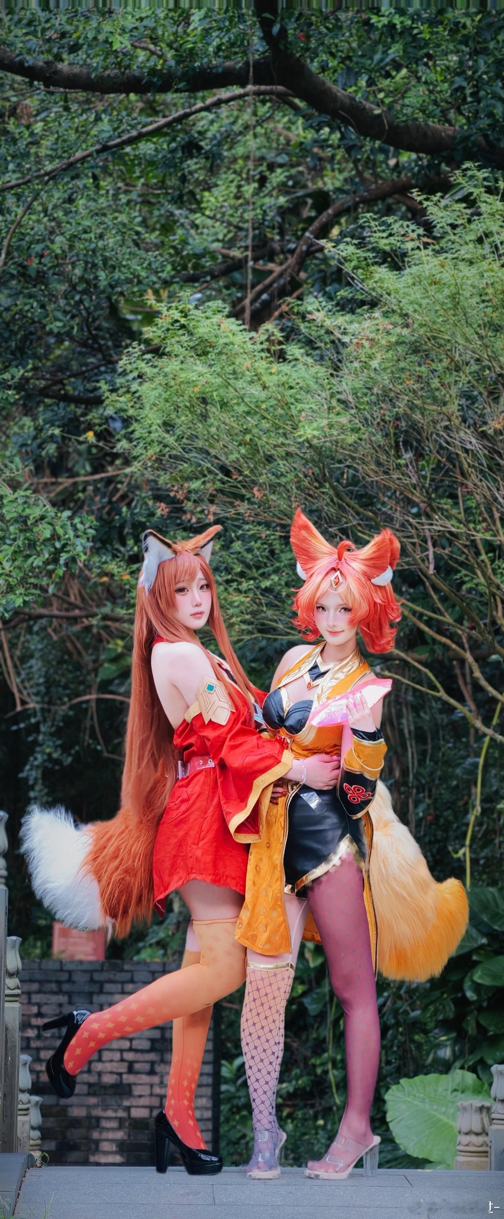 vivo[超话]妲己王者荣耀cosplay 一个是历经世事的魅惑妖姬，一个是初入