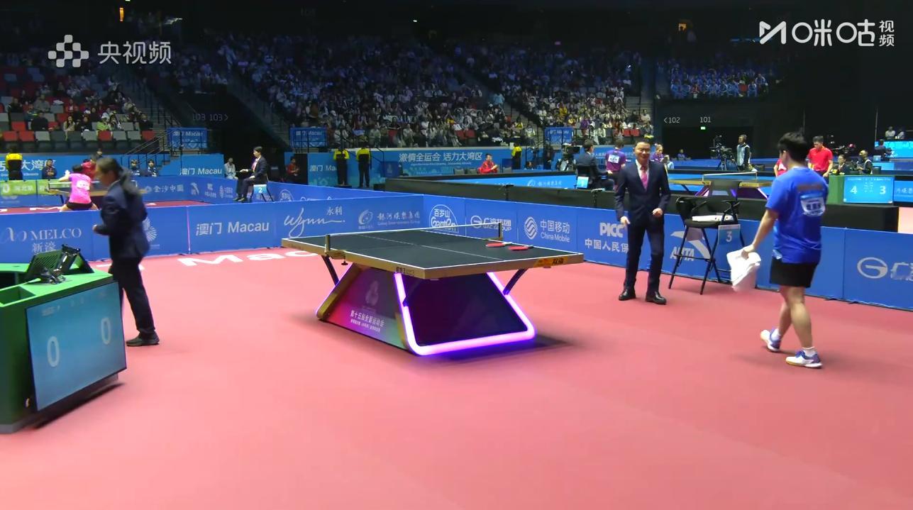 【男单1/4决赛】樊振东 vs 孙正比赛即将开始，央视频、咪咕视频3号桌正在直播