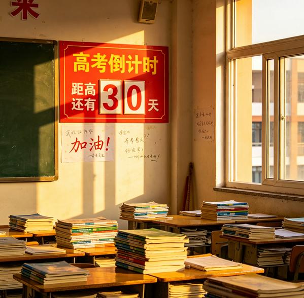 高考倒计时！
班主任在讲台上突然沉默，眼眶泛红，只说：“孩子们……算了，不说了。