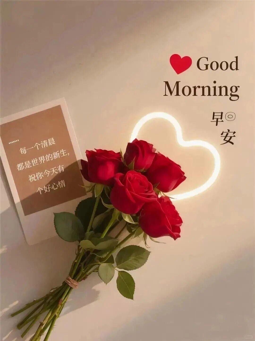 早安 心有暖阳，岁月无伤，迎着晨光，好好奔赴每一天，别急，先把自己照顾好，早上好