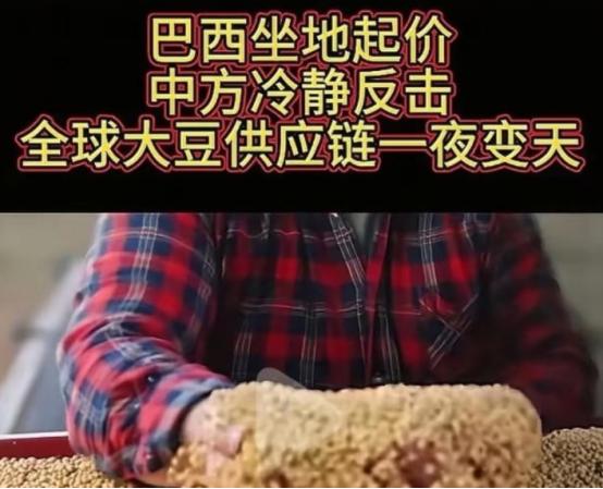 全世界都以为中国是傻瓜，人傻钱多，都在等机会狠狠敲诈中国一笔，巴西大豆握着中国7