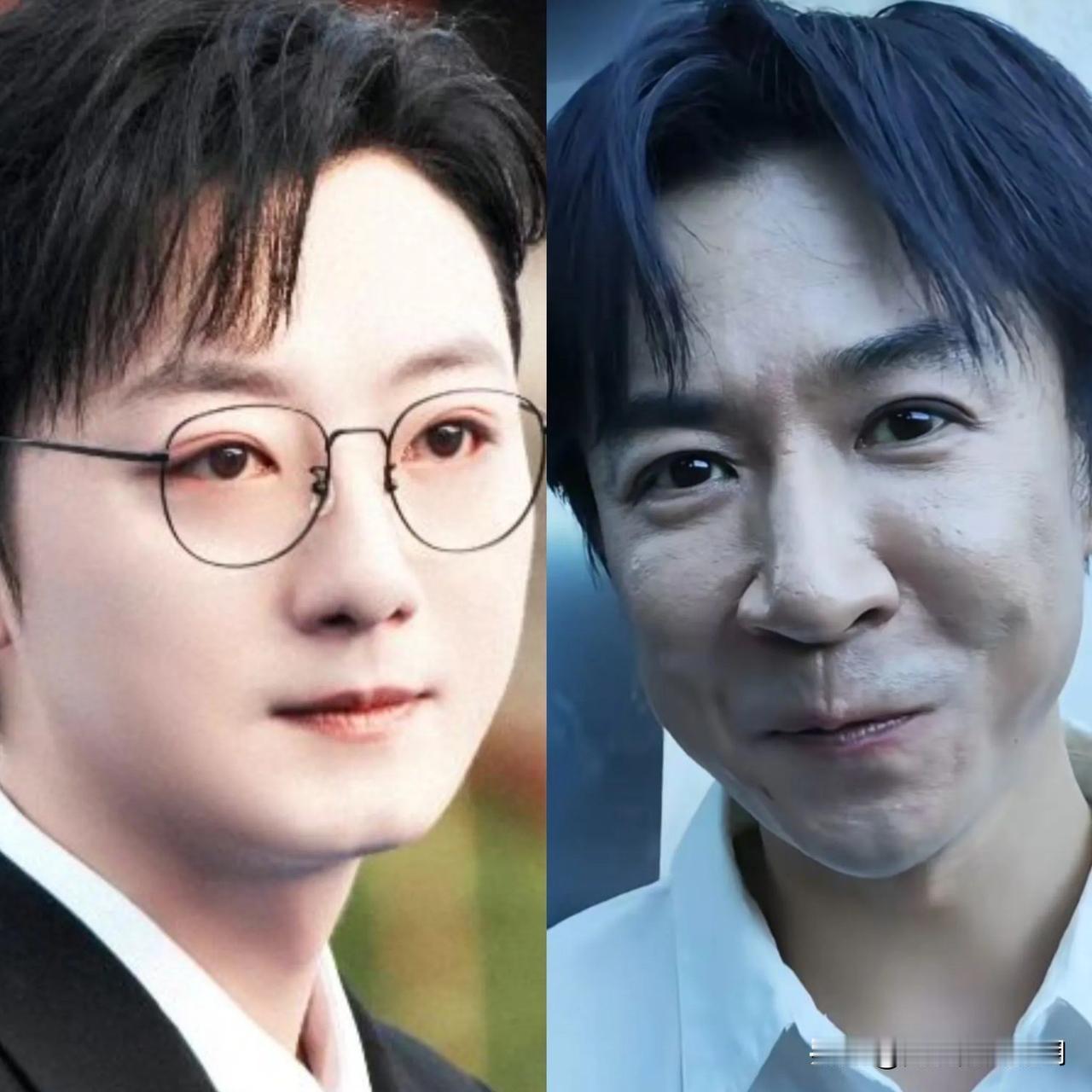 脸不会骗人，
一个35岁，一个37岁，
从两人的面相就可以看出来，董璇的眼光