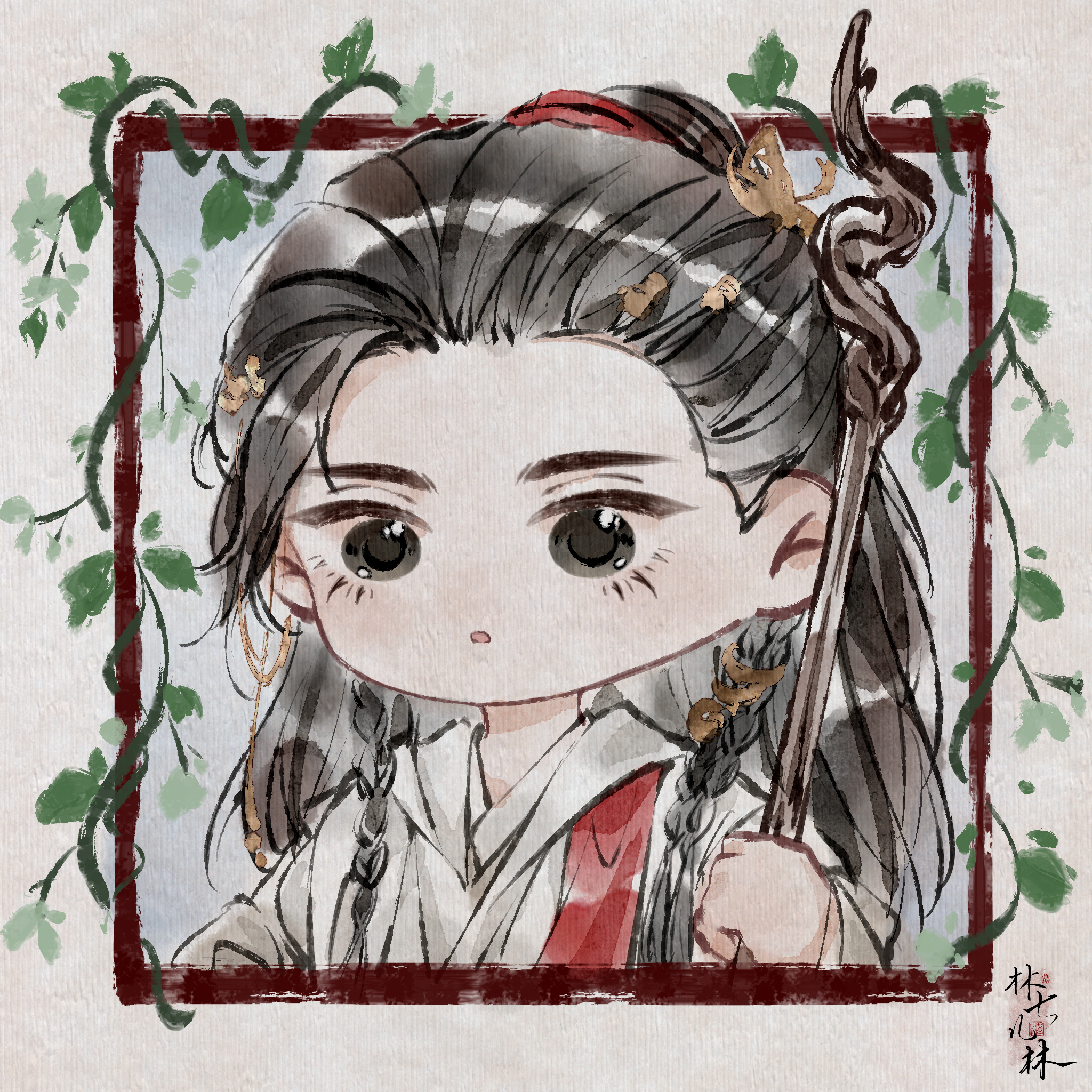 小辞：“这一整片森林都是我罩的”🍃 