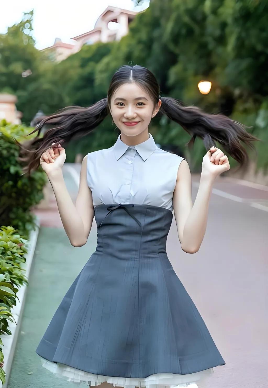刘浩存，妥妥的清纯系代表。