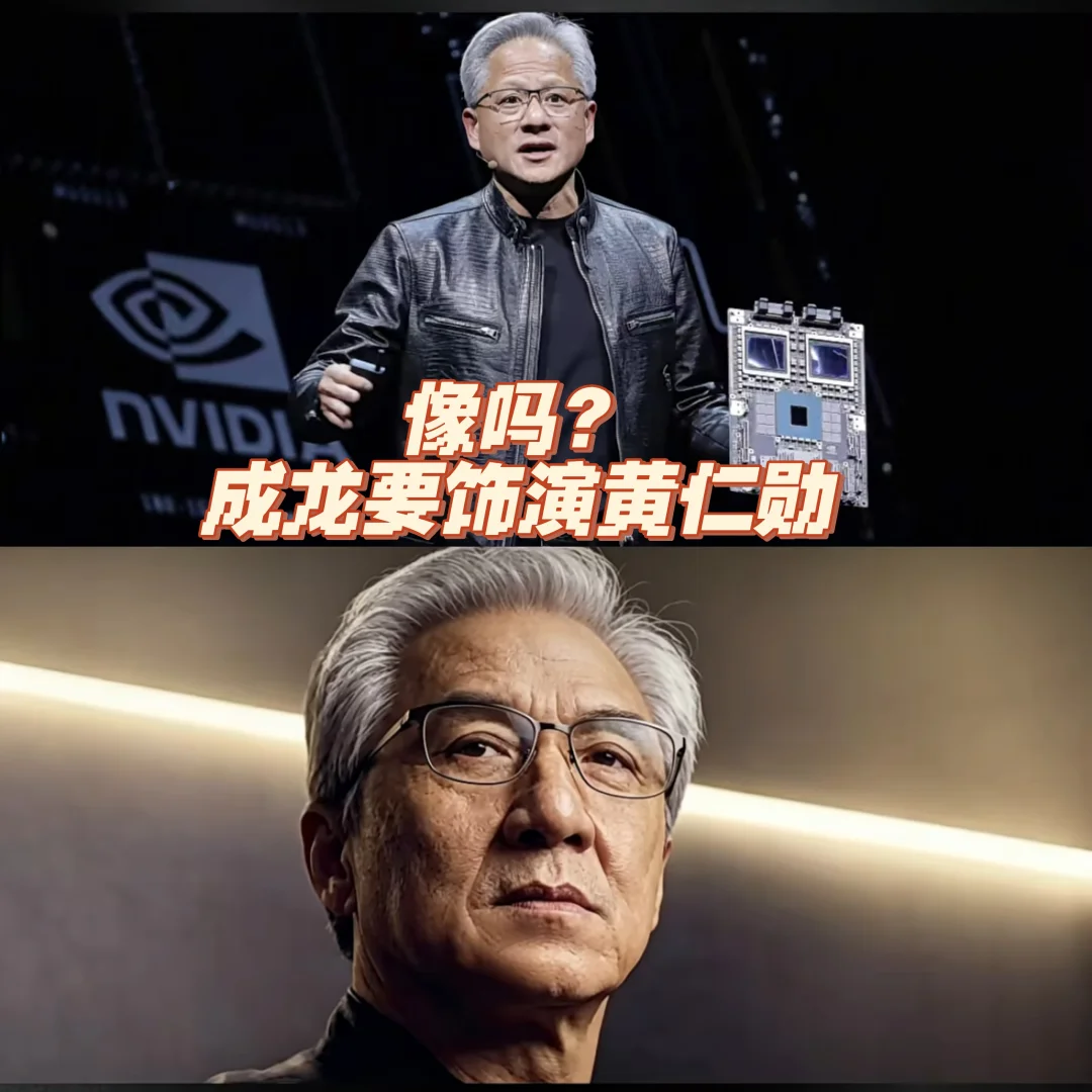 你负责演技，我负责科技。成龙要演黄仁勋？